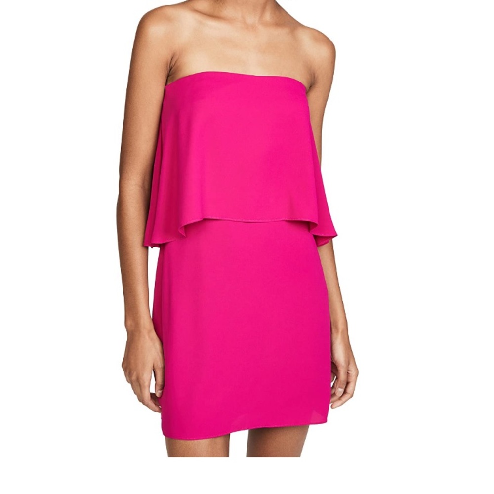 Amanda Uprichard strapless drape short dress